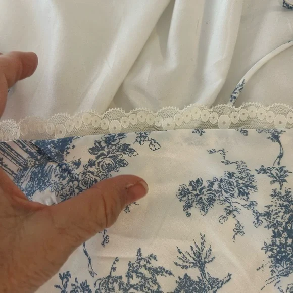 Princess Polly Blue and Cream Mini Dress - Picture 4 of 8